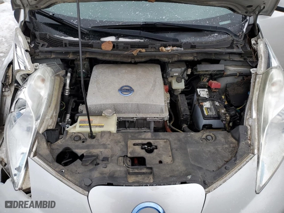 2014 Nissan LEAF SV with VIN 1N4AZ0CP0EC331840, listed as a Copart auction lot 42454965 with NaN miles and Clean Title. Bid and sale history available at carsss.com. Image 11.