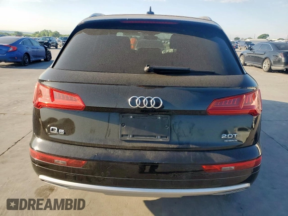 2018 Audi Q5 Premium Plus with VIN WA1BNAFY2J2167442, listed as a Copart auction lot 52931425 with 73,544 mi miles and Salvage Title. Bid and sale history available at DreamBid. Image 6.