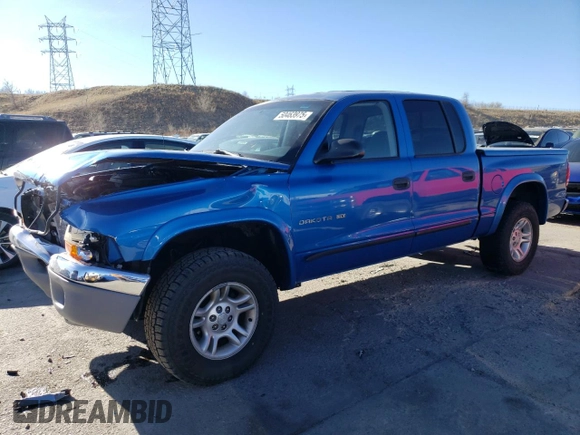 2001 Dodge Dakota Sport with VIN 1B7GG2AN71S112316, listed as a Copart auction lot 50463975 with 216,413 mi miles and Salvage Title. Bid and sale history available at carsss.com. Image 1.