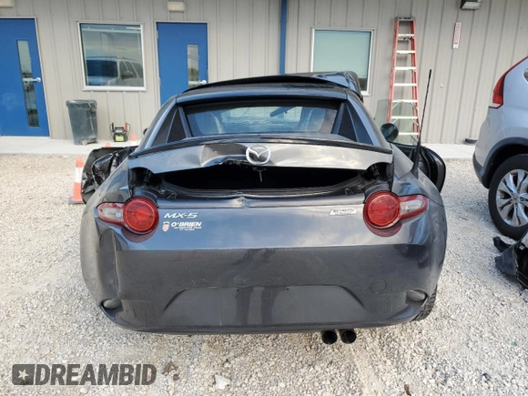 2018 Mazda MX-5 Miata RF Club with VIN JM1NDAL76J0205218, listed as a Copart auction lot 78615383 with 0 mi miles and Non Repairable. Bid and sale history available at carsss.com. Image 6.