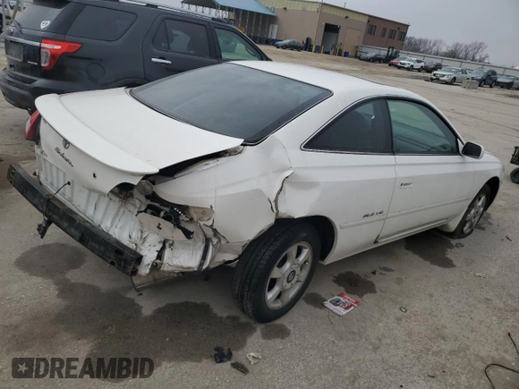 2001 Toyota Solara SE with VIN 2T1CF22P71C471250, listed as a Copart auction lot 84098274 with 269,554 mi miles and Salvage Title. Bid and sale history available at carsss.com. Image 3.