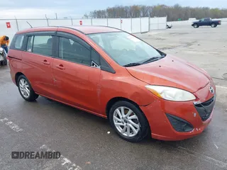 2014 Mazda Mazda5 Sport with VIN JM1CW2BLXE0163261, listed as a IAAI auction lot 41968929 with 149,215 mi miles. Bid and sale history available at carsss.com. Image 1.