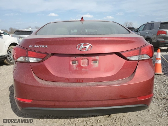 2015 Hyundai Elantra SE with VIN 5NPDH4AE4FH606506, listed as a Copart auction lot 49044805 with 67,103 mi miles and Salvage Title. Bid and sale history available at carsss.com. Image 6.