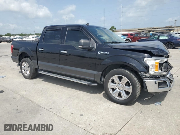 2019 Ford F-150 XL with VIN 1FTEW1C56KKE02968, listed as a Copart auction lot 62542595 with 93,422 mi miles and Salvage title. Bid and sale history available at DreamBid. Image 4.