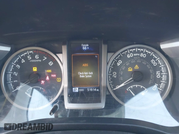 2016 Toyota Tacoma SR5 with VIN 5TFAX5GN7GX068344, listed as a IAAI auction lot 41337672 with 51,914 mi miles. Bid and sale history available at carsss.com. Image 7.