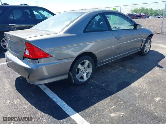 2005 Honda Civic Cpe EX with VIN 1HGEM22975L054730, listed as a IAAI auction lot 42043142 with 206,329 mi miles. Bid and sale history available at carsss.com. Image 4.