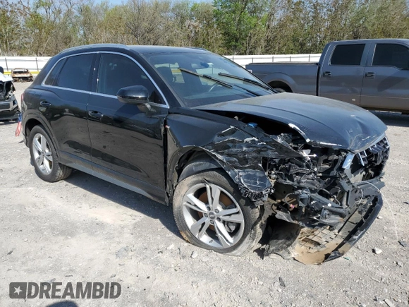 2020 Audi Q3 S line Premium Plus with VIN WA1EECF30L1055714, listed as a Copart auction lot 52678335 with Not provided miles and Salvage title. Bid and sale history available at DreamBid. Image 4.