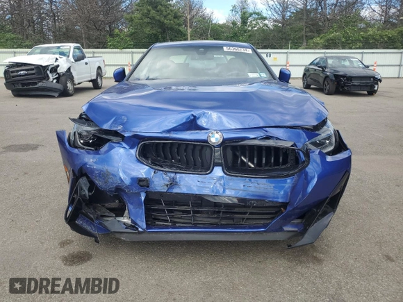 2023 BMW 2 Series 230i xDrive with VIN 3MW33CM00P8D08766, listed as a Copart auction lot 56368734 with 9,461 mi miles and Salvage Title. Bid and sale history available at carsss.com. Image 5.