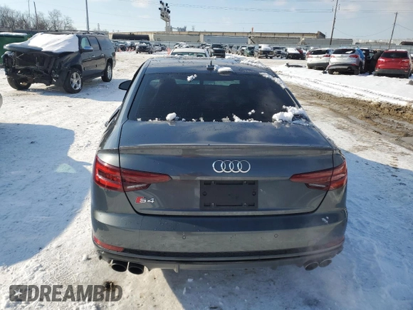 2018 Audi S4 Prestige z VIN WAUC4AF44JA127683, wystawiony jako Copart lot #87794065 z przebiegiem 95 729 mil mil oraz Szkoda całkowita • Salvage title. Historia ofert i sprzedaży dostępna na DreamBid. Obrazek 6.