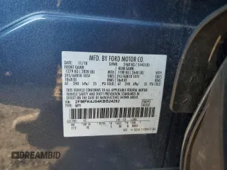 2019 Ford Edge SEL with VIN 2FMPK4J94KBB24282, listed as a Copart auction lot 41458195 with 41,141 mi miles and Salvage Title. Bid and sale history available at carsss.com. Image 13.