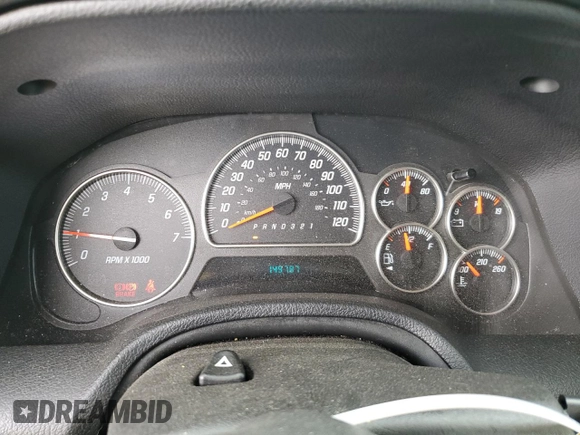 2006 GMC Envoy SLE with VIN 1GKDT13S662223768, listed as a Copart auction lot 55026335 with 149,787 mi miles and Salvage title. Bid and sale history available at DreamBid. Image 9.
