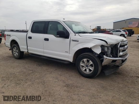 2017 Ford F-150 XL with VIN 1FTFW1EG2HFA89227, listed as a Copart auction lot 50553105 with 135,197 mi miles and Salvage Title. Bid and sale history available at carsss.com. Image 4.