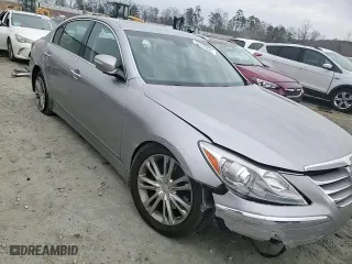 2012 Hyundai Genesis 3.8L with VIN KMHGC4DD9CU190416, listed as a Copart auction lot 48166425 with 146,948 mi miles and Salvage Title. Bid and sale history available at carsss.com. Image 11.