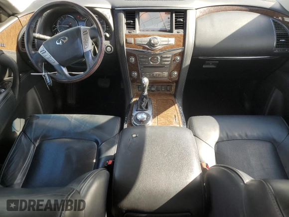2017 Infiniti QX80 z VIN JN8AZ2NE9H9159198, wystawiony jako Copart lot #58572875 z przebiegiem 136 492 mil mil oraz Szkoda całkowita • Salvage title. Historia ofert i sprzedaży dostępna na DreamBid. Obrazek 8.