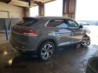 2021 Volkswagen Atlas SEL Premium with VIN 1V2TE2CA9MC235207, listed as a Copart auction lot 53188515 with Not provided miles and Salvage title. Bid and sale history available at DreamBid. Image 3.