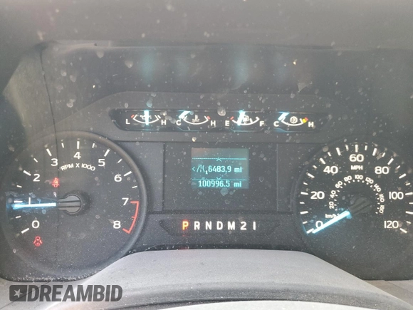 2020 Ford F-150 XL with VIN 1FTMF1CB7LKE33505, listed as a Copart auction lot 48828665 with 100,996 mi miles and Salvage Title. Bid and sale history available at carsss.com. Image 9.