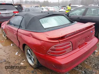 1994 Ford Mustang with VIN 1FALP45T5RF218731, listed as a IAAI auction lot 41569318 with 134,577 mi miles and . Bid and sale history available at DreamBid. Image 3.