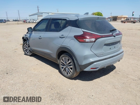 2023 Nissan Kicks SV with VIN 3N1CP5CV8PL574536, listed as a IAAI auction lot 42027742 with 35,257 mi miles. Bid and sale history available at carsss.com. Image 3.