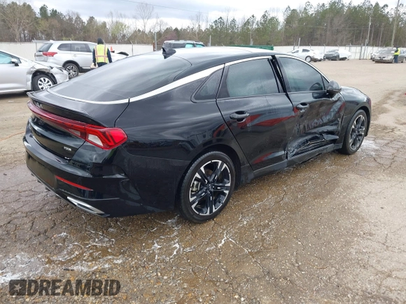 2023 Kia K5 GT-Line z VIN 5XXG64J28PG206566, wystawiony jako IAAI lot #41816536 z przebiegiem 30 952 mil mil oraz . Historia ofert i sprzedaży dostępna na DreamBid. Obrazek 4.