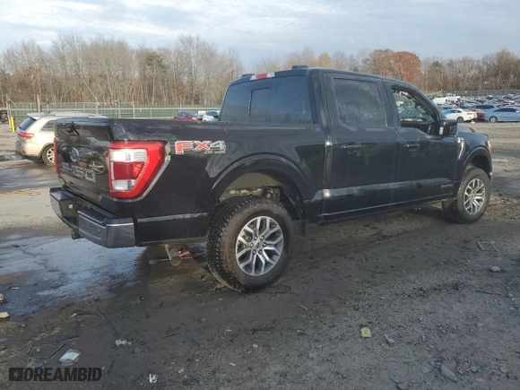 2022 Ford F-150 XL with VIN 1FTFW1ED9NFB19003, listed as a Copart auction lot 73296444 with 22,855 mi miles and Salvage Title. Bid and sale history available at carsss.com. Image 3.