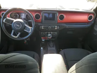 2021 Jeep Gladiator Rubicon with VIN 1C6JJTBG0ML507537, listed as a Copart auction lot 74213254 with 41,445 mi miles and Salvage title. Bid and sale history available at DreamBid. Image 8.