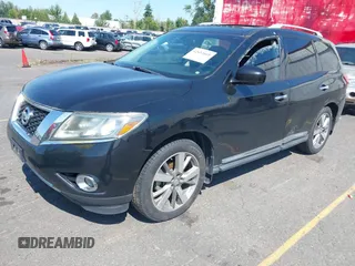 2013 Nissan Pathfinder SL with VIN 5N1AR2MM3DC654025, listed as a IAAI auction lot 42692665 with 173,226 mi miles and . Bid and sale history available at DreamBid. Image 2.