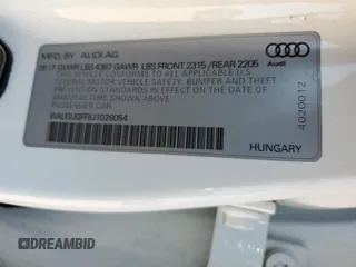 2018 Audi A3 Sedan Premium Plus with VIN WAUGUGFF8J1026054, listed as a Copart auction lot 41774604 with 50,939 mi miles. Bid and sale history available at carsss.com. Image 15.