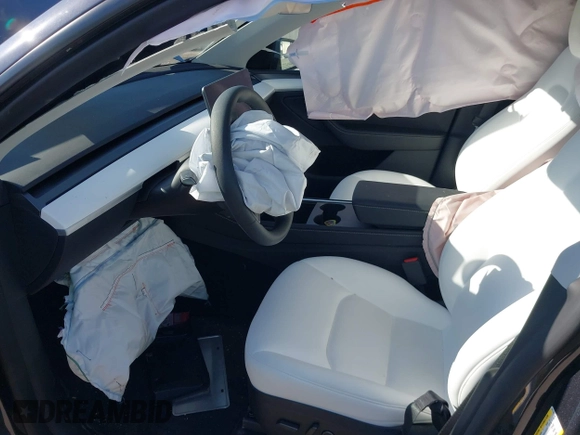 2024 Tesla Model Y Long Range with VIN 7SAYGDEE3RA321734, listed as a IAAI auction lot 40825378 with 4,440 mi miles and . Bid and sale history available at DreamBid. Image 5.