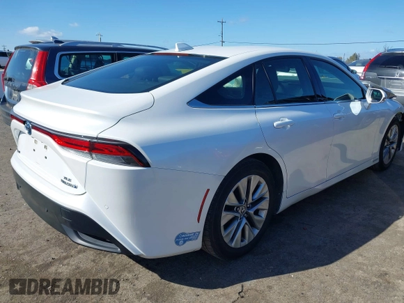 2021 Toyota Mirai XLE with VIN JTDAAAAA8MA001248, listed as a IAAI auction lot 41592011 with 49,613 mi miles and . Bid and sale history available at DreamBid. Image 4.