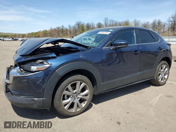 2022 Mazda CX-30 S Select z VIN 3MVDMBBL6NM452823, wystawiony jako Copart lot #55104745 z przebiegiem 20 614 mil mil oraz Szkoda całkowita • Salvage title. Historia ofert i sprzedaży dostępna na DreamBid. Obrazek 1.