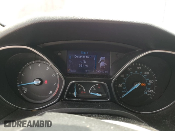 2013 Ford Focus SE with VIN 1FADP3F29DL195078, listed as a Copart auction lot 60838605 with 95,643 mi miles and Salvage title. Bid and sale history available at DreamBid. Image 9.