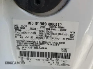 2011 Ford F-250 XL with VIN 1FT7X2BT8BEA48252, listed as a Copart auction lot 45029345 with 192,987 mi miles and Salvage Title. Bid and sale history available at DreamBid. Image 13.