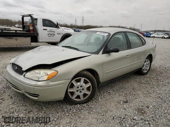 2005 Ford Taurus SE with VIN 1FAFP53U35A162987, listed as a Copart auction lot 49863695 with 156,917 mi miles and Salvage Title. Bid and sale history available at carsss.com. Image 1.