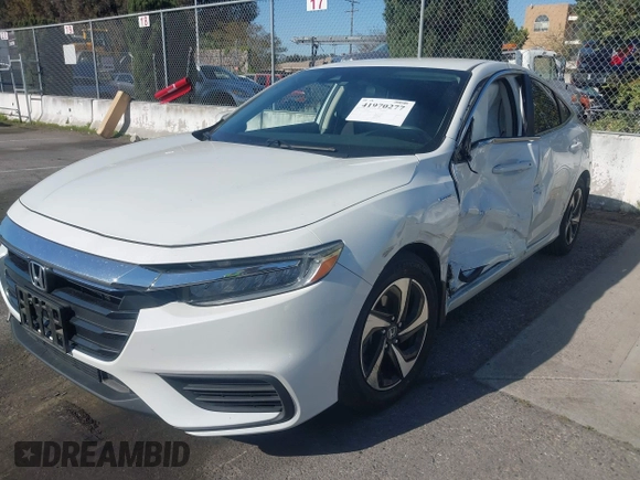 2022 Honda Insight EX with VIN 19XZE4F50NE016250, listed as a IAAI auction lot 41970277 with 33,115 mi miles and . Bid and sale history available at carsss.com. Image 2.