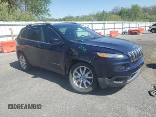 2014 Jeep Cherokee Limited with VIN 1C4PJMDB7EW231433, listed as a Copart auction lot 54593285 with 94,024 mi miles and Salvage Title. Bid and sale history available at carsss.com. Image 4.