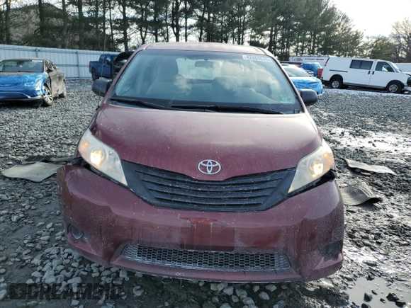 2012 Toyota Sienna with VIN 5TDZK3DC0CS222689, listed as a Copart auction lot 42884635 with 126,307 mi miles and Salvage Title. Bid and sale history available at carsss.com. Image 5.