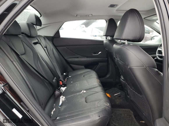 2023 Hyundai Elantra Limited with VIN KMHLP4AG8PU377332, listed as a Copart auction lot 45394235 with 44,383 mi miles and Salvage Title. Bid and sale history available at carsss.com. Image 10.
