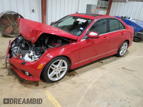 2008 Mercedes-Benz C 350 Sport with VIN WDDGF56X28F034051, listed as a Copart auction lot 45944055 with 141,903 mi miles and Salvage Title. Bid and sale history available at DreamBid. Image 1.