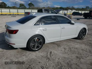 2017 Audi A4 Prestige with VIN WAUFNAF43HN011808, listed as a Copart auction lot 46702035 with 98,205 mi miles and Salvage Title. Bid and sale history available at carsss.com. Image 3.