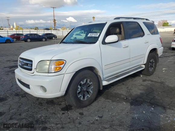 2004 Toyota Sequoia Limited with VIN 5TDZT38A94S234962, listed as a Copart auction lot 44201535 with 185,744 mi miles and Salvage Title. Bid and sale history available at carsss.com. Image 1.