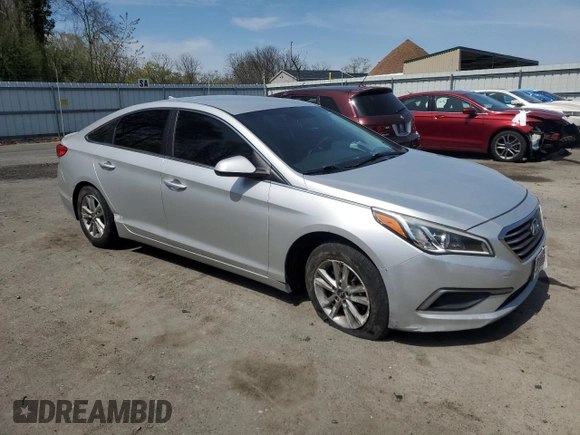 2016 Hyundai Sonata SE with VIN 5NPE24AFXGH387194, listed as a Copart auction lot 53805575 with 168,158 mi miles and Salvage Title. Bid and sale history available at carsss.com. Image 4.