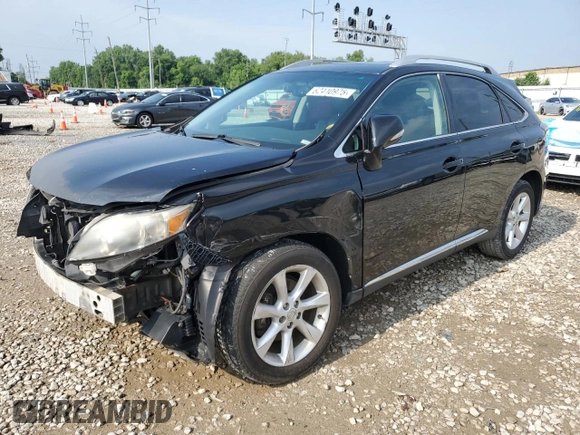 2011 Lexus RX 350 with VIN 2T2BK1BA9BC093202, listed as a Copart auction lot 62410975 with 131,984 mi miles and Salvage title. Bid and sale history available at DreamBid. Image 1.