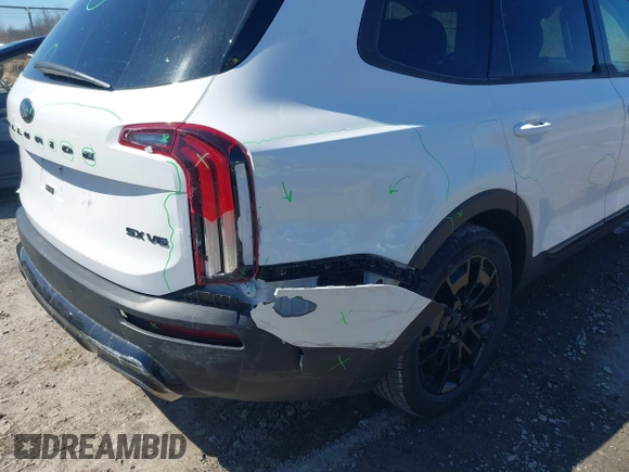 2021 Kia Telluride SX with VIN 5XYP5DHC0MG145965, listed as a IAAI auction lot 42069560 with 54,361 mi miles. Bid and sale history available at carsss.com. Image 6.