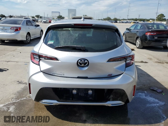 2019 Toyota Corolla Hatchback SE with VIN JTNK4RBE8K3067260, listed as a Copart auction lot 73574394 with 45,907 mi miles and Non Repairable. Bid and sale history available at carsss.com. Image 6.
