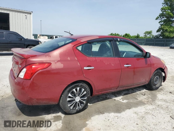 2013 Nissan Versa SV with VIN 3N1CN7AP7DL873081, listed as a Copart auction lot 57222385 with 151,978 mi miles and Salvage title. Bid and sale history available at DreamBid. Image 3.