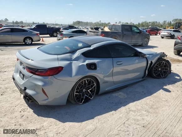 2023 BMW M8 Competition with VIN WBSAE0C02PCL58221, listed as a Copart auction lot 74237384 with 8,181 mi miles and Non Repairable. Bid and sale history available at carsss.com. Image 3.