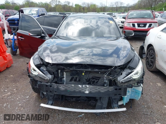 2018 Infiniti Q50 3.0t LUXE with VIN JN1EV7AP1JM355638, listed as a IAAI auction lot 41954052 with 66,663 mi miles. Bid and sale history available at carsss.com. Image 6.