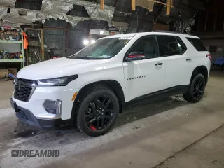 2022 Chevrolet Traverse Premier with VIN 1GNEVKKW7NJ183927, listed as a Copart auction lot 57265825 with 54,472 mi miles and Salvage title. Bid and sale history available at DreamBid. Image 1.