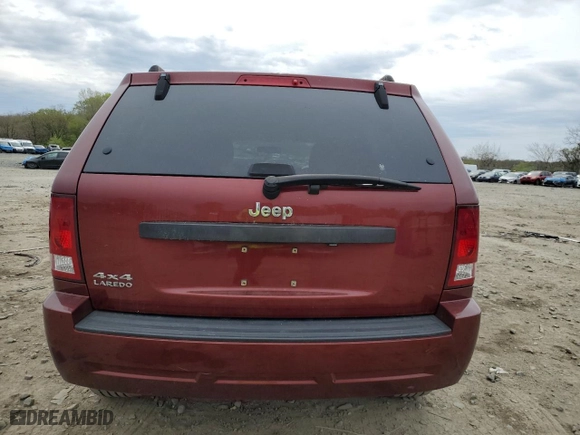 2008 Jeep Grand Cherokee Laredo with VIN 1J8GR48K68C240142, listed as a Copart auction lot 52652275 with 185,437 mi miles and Salvage Title. Bid and sale history available at carsss.com. Image 6.