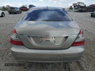 2007 Mercedes-Benz S 550 with VIN WDDNG71X27A106885, listed as a Copart auction lot 54573435 with 182,539 mi miles and Salvage title. Bid and sale history available at DreamBid. Image 6.